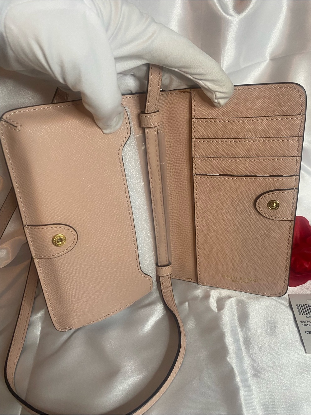 henri bendel blush pearl-studded crossbody - Picture 4 of 11